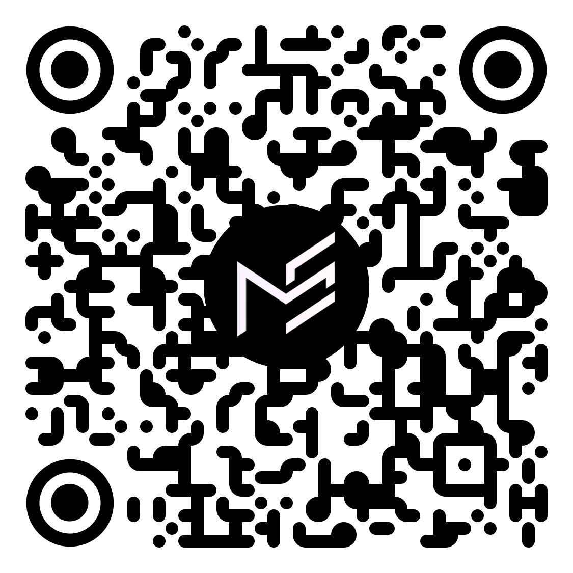 qr code on the card. Expands when clicked