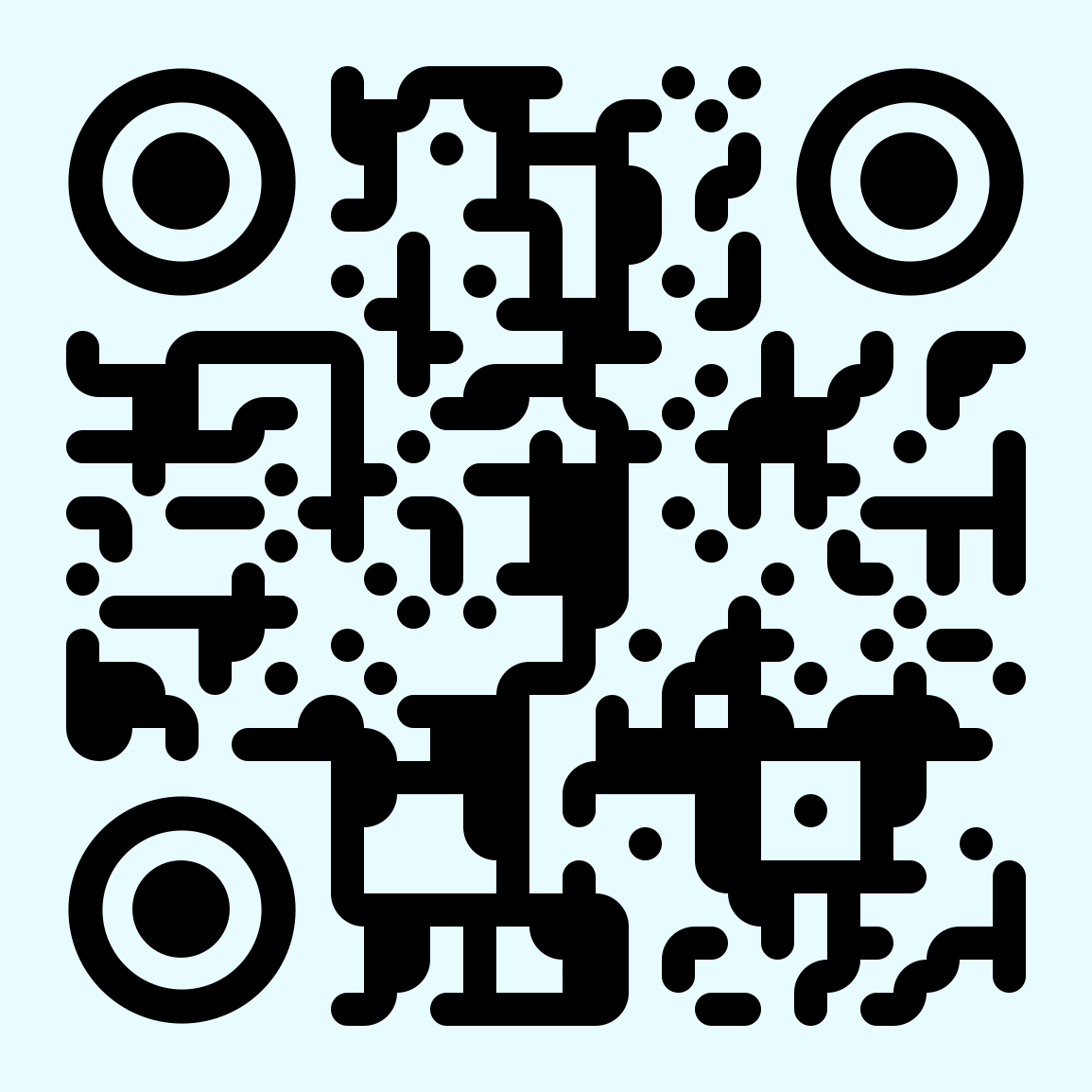 qr code on the card. Expands when clicked